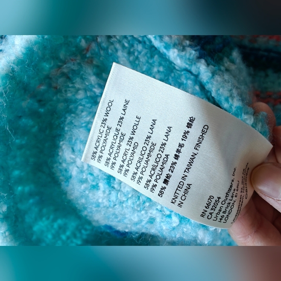 free people Marin blue Sweater M - Picture 10 of 10